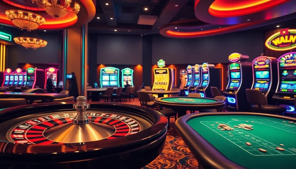 rr99 gamblers placing bets at a high-stakes poker table in a luxurious casino.