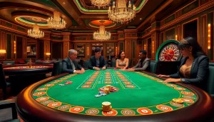 High-stakes poker at the luxurious SX88 gaming table in an upscale casino