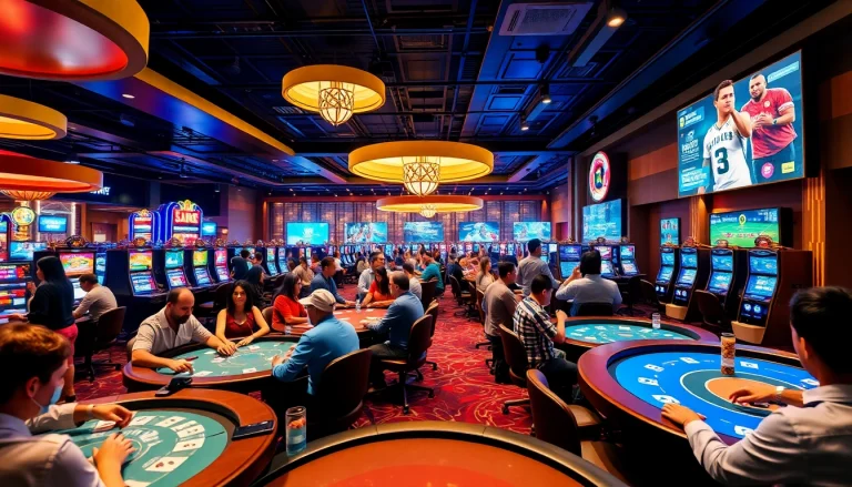 Experience the excitement of sbobet.dance with dynamic gaming scenes and vibrant casino ambiance.