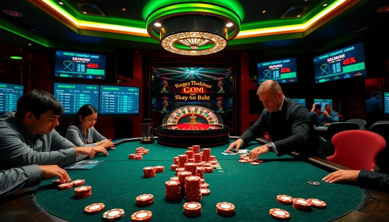 Engage with the link vào good88 as players strategize at a luxurious casino table.