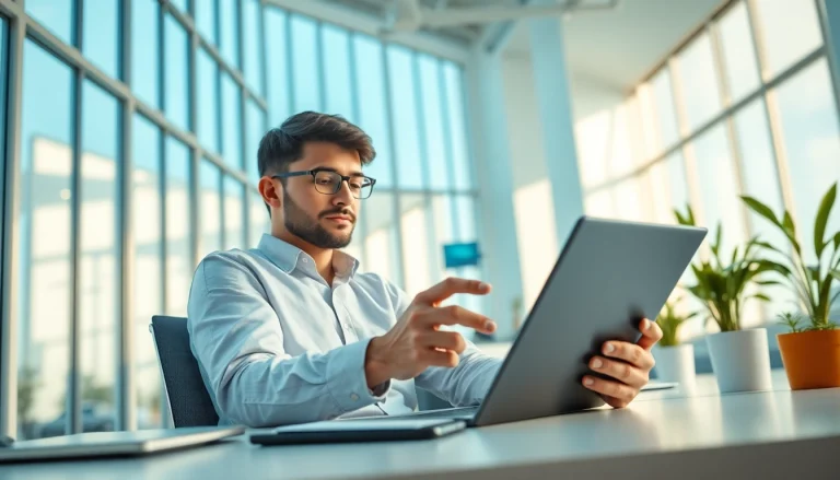 K88 tablet being used in a modern office for enhanced productivity and digital innovation.