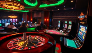 Dynamic S8 casino scene with roulette wheel, cards, and poker chips focused on gameplay.