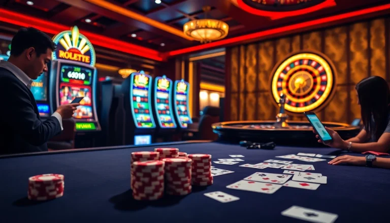 Exciting players engaging in online gambling at 789win casino.