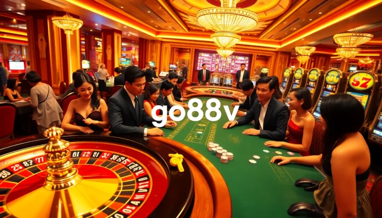 Experience the thrill of gaming at https://go88hv.com/ with vibrant casino activities and excited players.