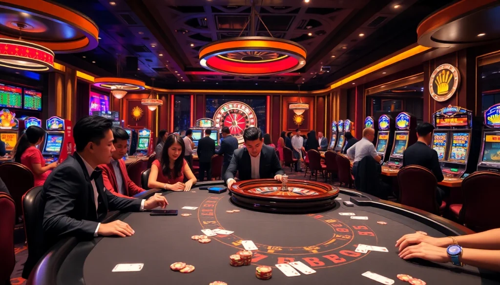 Experience thrilling casino games at UU88 with vibrant tables and exciting slot machines.