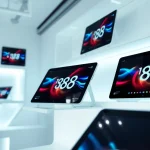 K88 tablets displayed in a modern tech store with sleek, innovative designs.