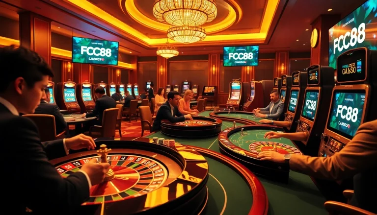 Experience the thrill at FC88.de.com with professional players strategizing over casino games.
