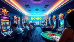 Nohu90 gaming platform showcasing players engaging in exciting online casino games.