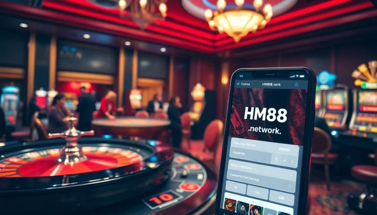 Engaging gamblers at HM88.network with vibrant casino games and online betting action.